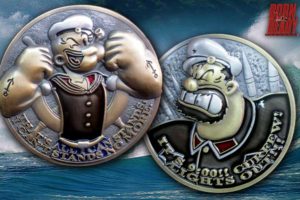 USCG Popeye Bluto Flip BRA Coin