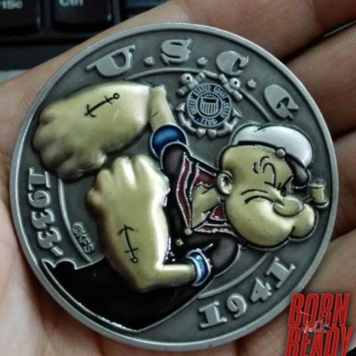 Popeye Challenge Coins
