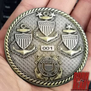 USCG Go Ask The Chief Coin back