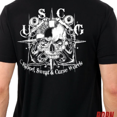 USCG BloodSweat Curse Words Shirts