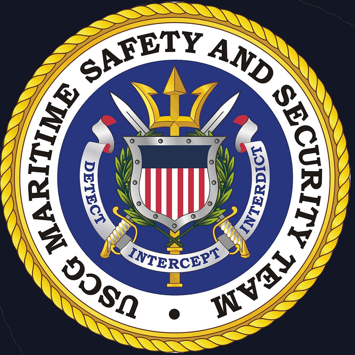 Maritime Safety and Security Coast Guard Veteran 3-18 Inch Custom Decal Sticker