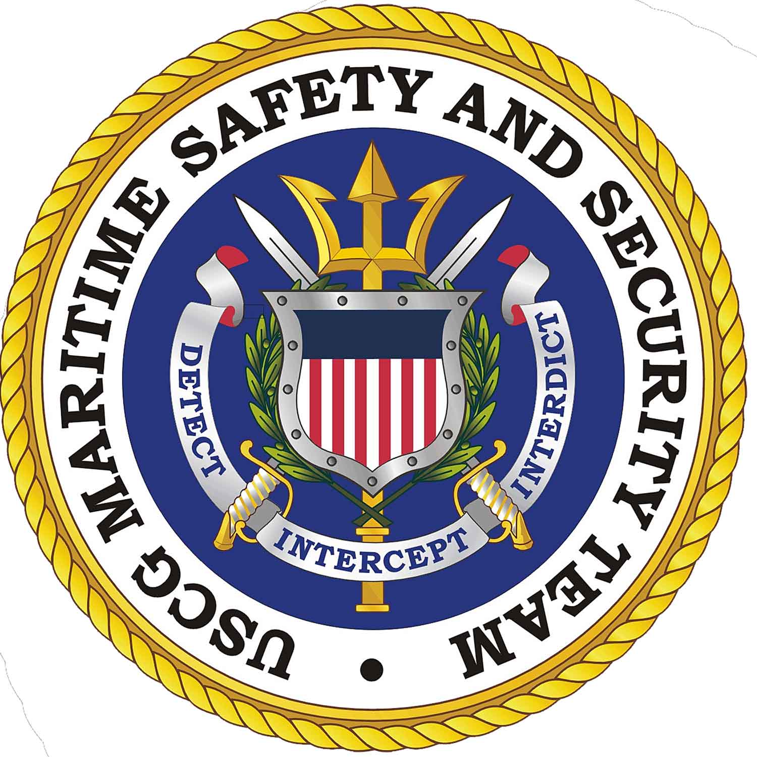 Maritime Safety and Security Coast Guard Veteran 3-18 Inch Custom Decal Sticker