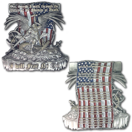 Fear No Evil Coast Guard Collectible Prayer Challenge Coin