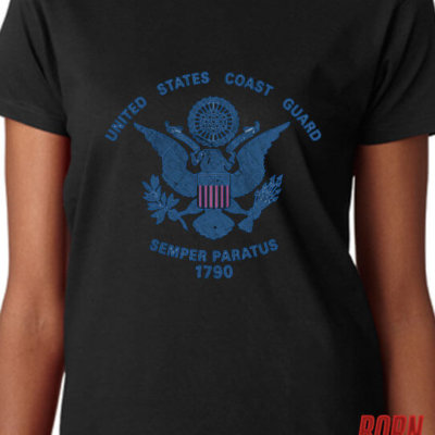 USCG Semper Paratus Flag Womens Shirt