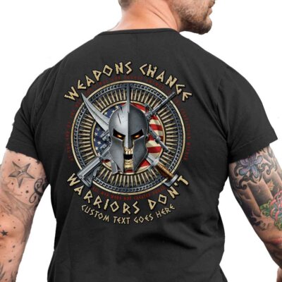 Weapons Change Warriors Don't Coast Guard Veteran Custom Men's Shirt