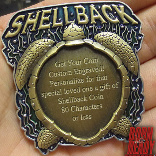 Shellback Custom Engraved Coast Guard Challenge Coin