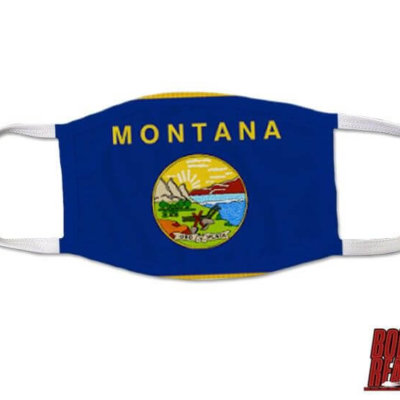 Montana State Flag US Coast Guard Covid Mask