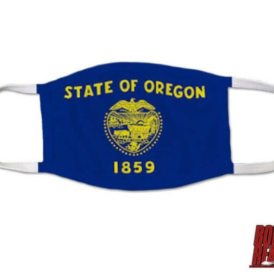 Oregon State Flag US Coast Guard Covid Mask