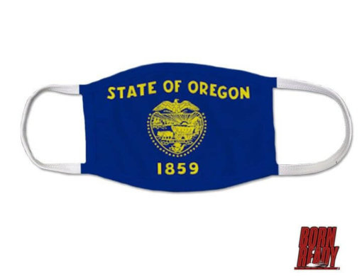 Oregon State Flag US Coast Guard Covid Mask