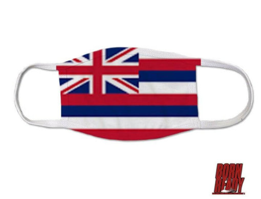 Hawaii State Flag US Coast Guard Covid Mask