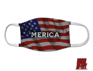 'Merica US Flag American Patriotism US Coast Guard Covid Mask
