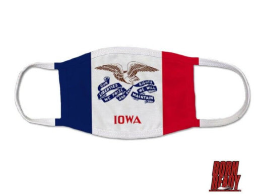 Iowa State Flag US Coast Guard Covid Mask