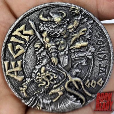 Aegir Viking Norse God Ancient Coin