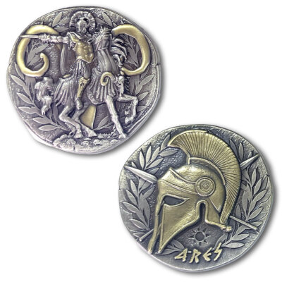 Ares Greek God Ancient Collectible Coin