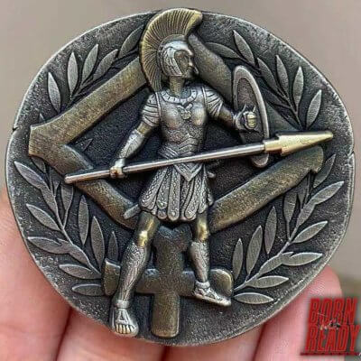 Athena Greek God of the Wisdom and Combat Ancient Coin