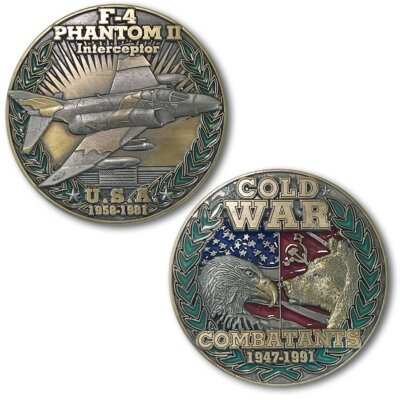 F-4 Phantom II USA Cold War Combatants Challenge Coin