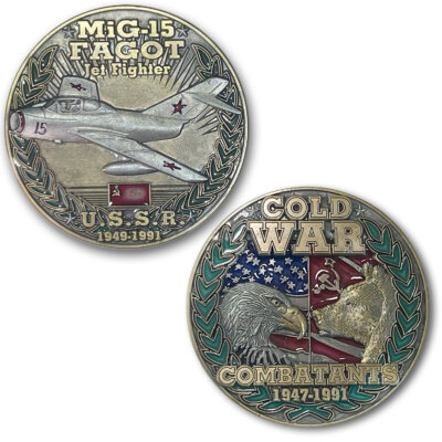 MiG-15 USSR Cold War Combatants Challenge Coin