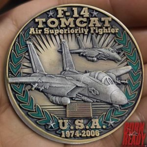F-14 Tomcat USA Cold War Combatant Challenge Coin