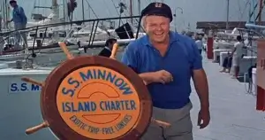Alan Hale as The Skipper on Gilligan's Islands