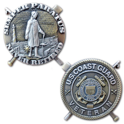 Semper Paratus Never Retired Veteran Coin