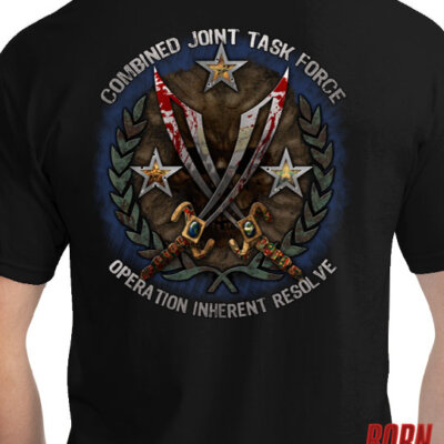 Operation Inherent Resolve CJTF Coast Guard Veteran Custom Men's Shirt