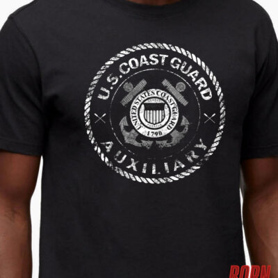 USCG Auxiliary Coast Guard Veteran Custom Men's Shirt