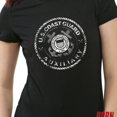 USCG Auxiliary Coast Guard Veteran Custom Women's Shirt