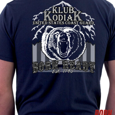 Klub Kodiac Born Ready Coast Guard Veteran Custom Men's Shirt