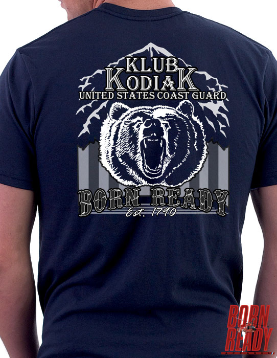 Klub Kodiac Born Ready Coast Guard Veteran Custom Men's Shirt