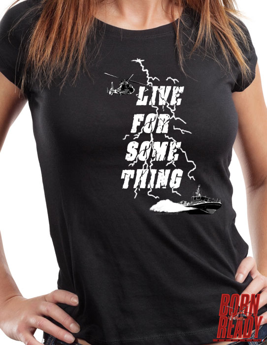 Live For Something Coast Guard Veteran Custom Women’s Shirt