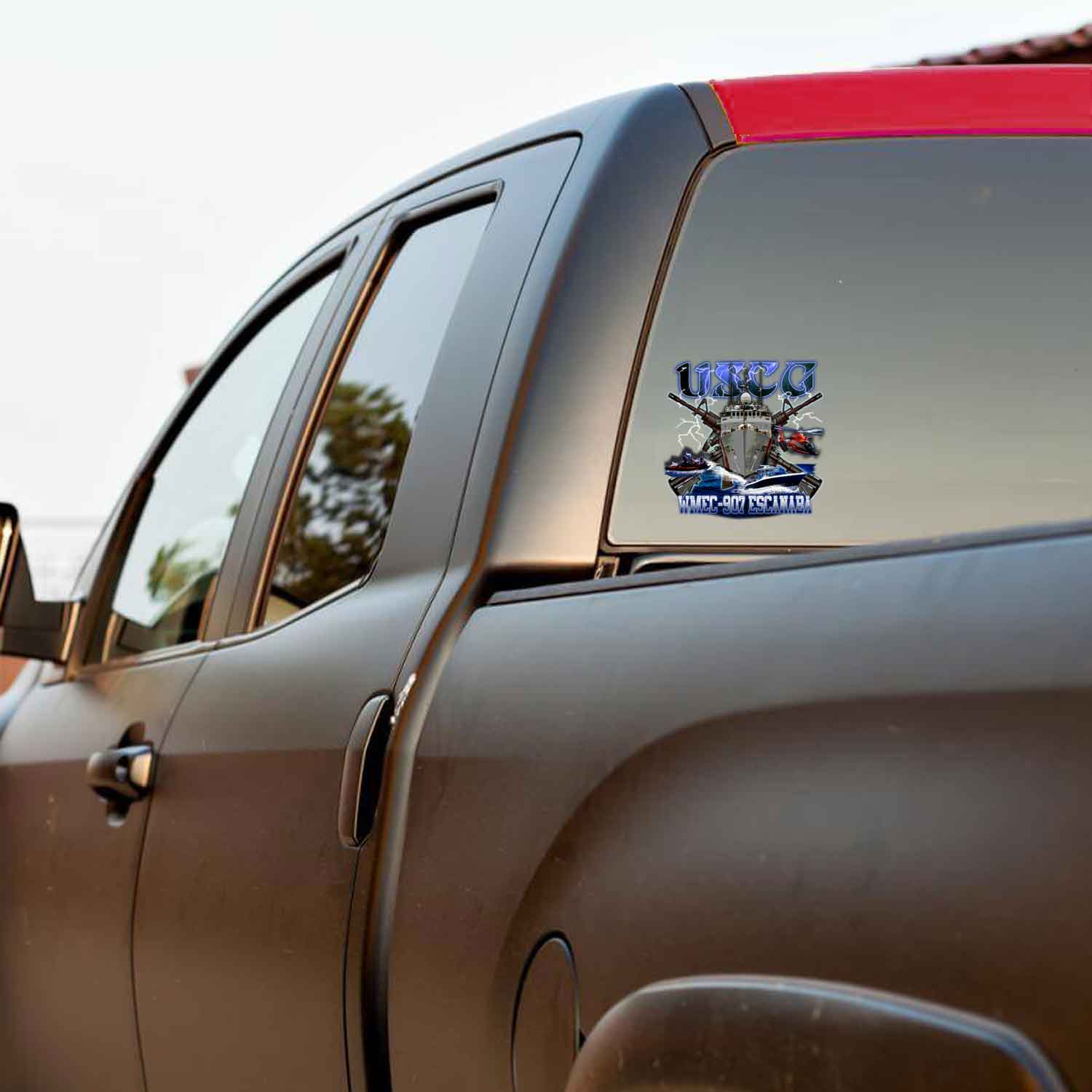 USCG WMEC-907 ESCANABA Coast Guard Veteran 3-18 Inch Custom Decal Sticker