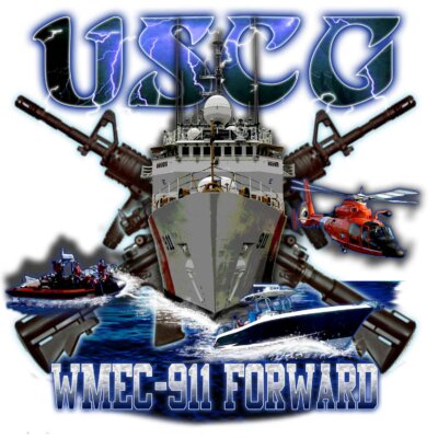 USCG WMEC-911 FORWARD Coast Guard Veteran 3-18 Inch Custom Decal Sticker