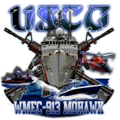 USCG WMEC-913 MOHAWK Coast Guard Veteran 3-18 Inch Custom Decal Sticker