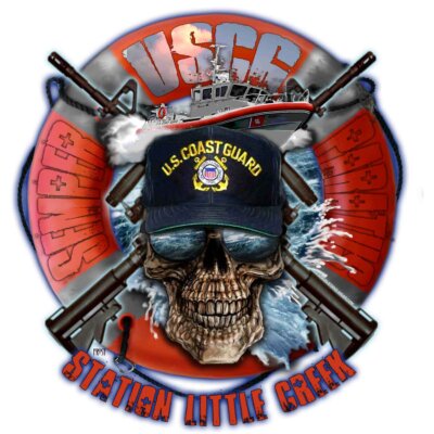 USCG Station Little Creek Semper Paratus Coast Guard Veteran 3-18 Inch Custom Decal Sticker