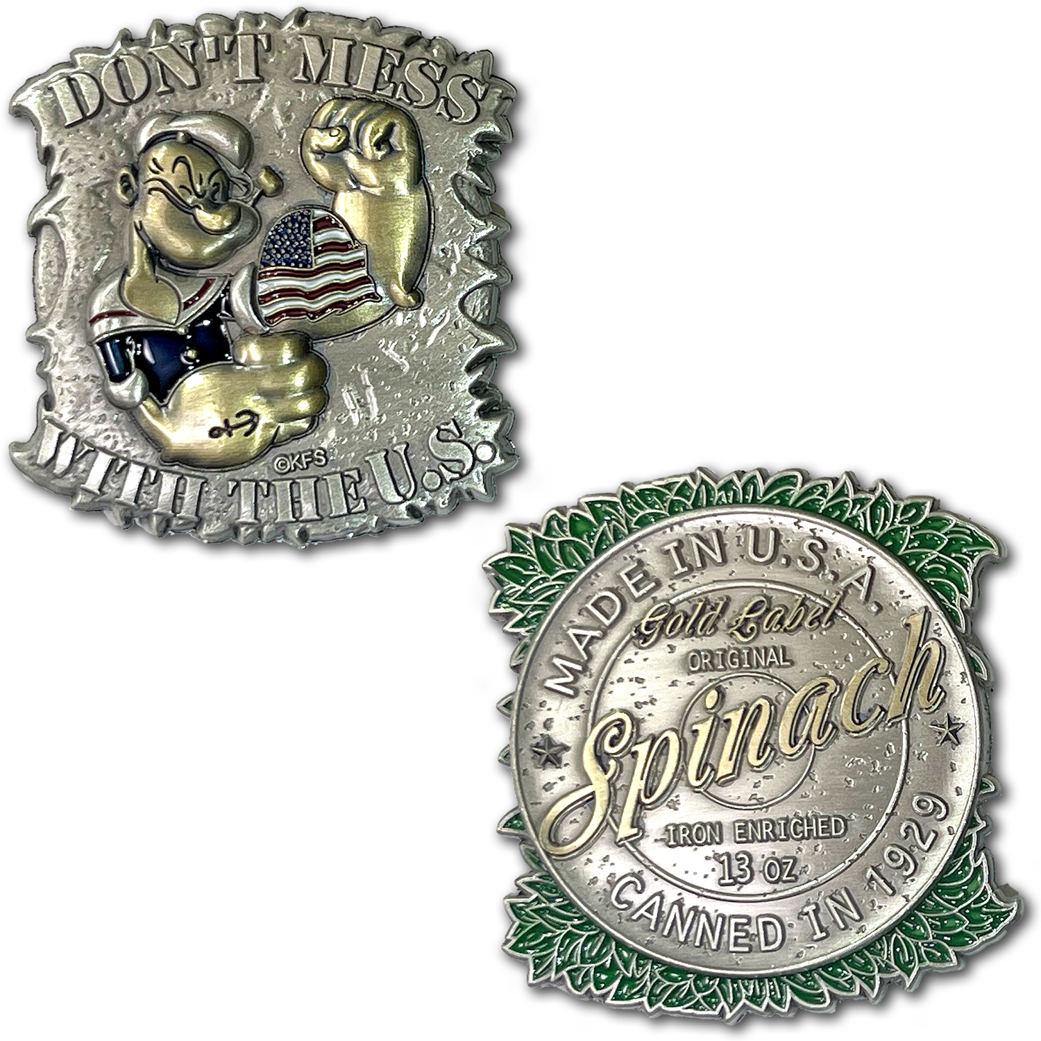 Popeye the Sailor Dont Mess with US Coast Guard Challenge Coin