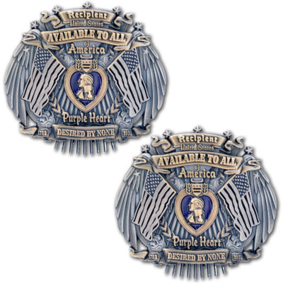 Purple Heart Coast Guard Challenge Coin