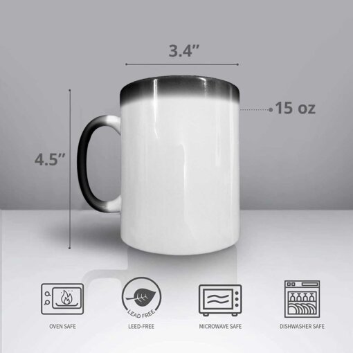 2nd Class Petty Officer Rank 1790 Coast Guard Veteran 15oz Ceramic Heat-Activated Custom Coffee Mug - Image 3