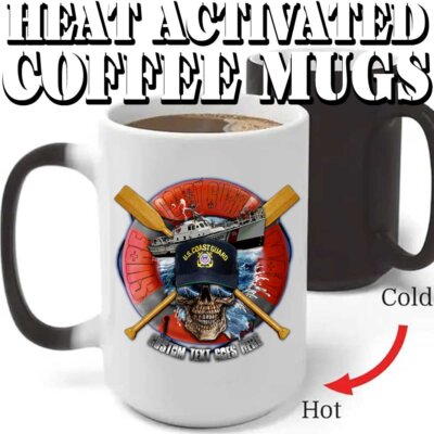 Coast Guard Heat Activated Coffee Mugs