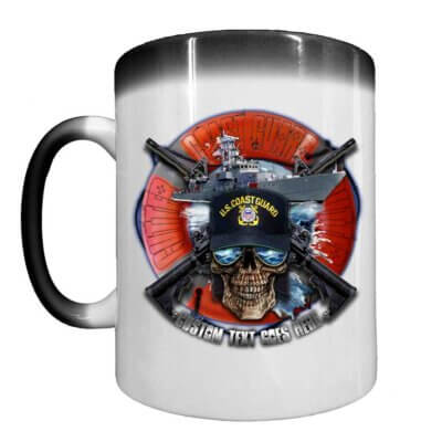 Cutter Service Coast Guard Semper Paratus Veteran 15oz Ceramic Heat-Activated Custom Coffee Mug