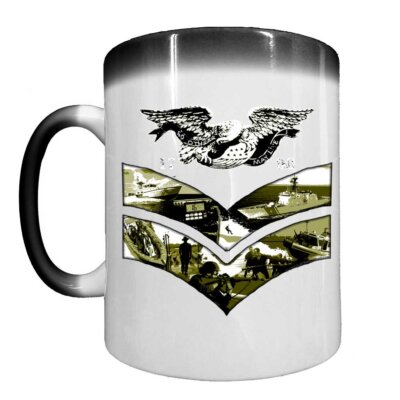 2nd Class Petty Officer Rank 1790 Coast Guard Veteran 15oz Ceramic Heat-Activated Custom Coffee Mug