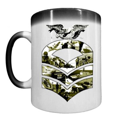 Chief Petty Officer Rank 1790 Coast Guard Veteran 15oz Ceramic Heat-Activated Custom Coffee Mug