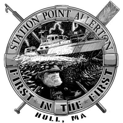 USCG Station Point Allerton Coast Guard Veteran 3-18 Inch Custom Decal Sticker