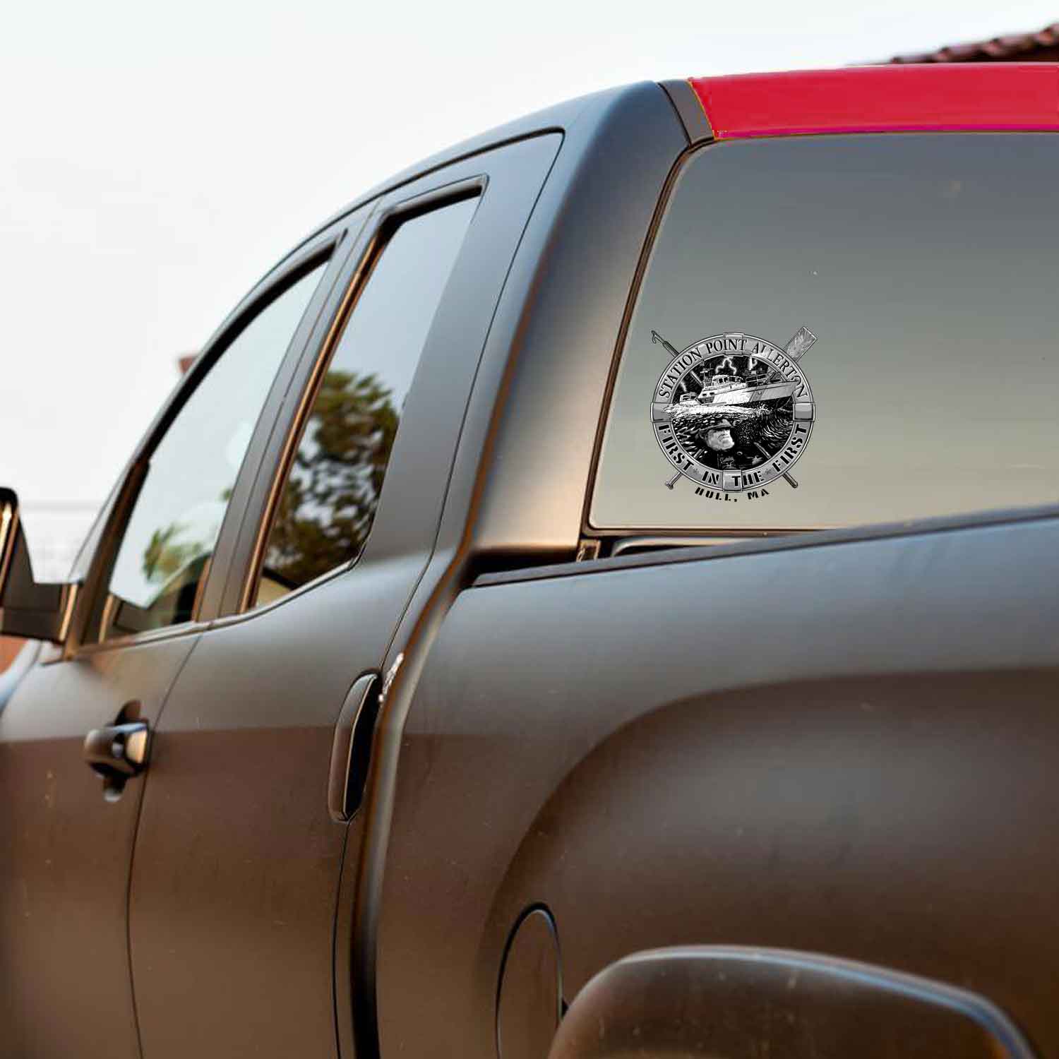 USCG Station Point Allerton Coast Guard Veteran 3-18 Inch Custom Decal Sticker