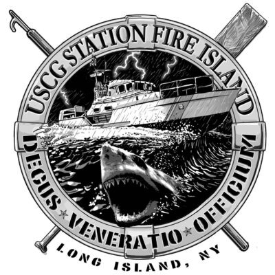 USCG Station Fire Island Coast Guard Veteran 3-18 Inch Custom Decal Sticker