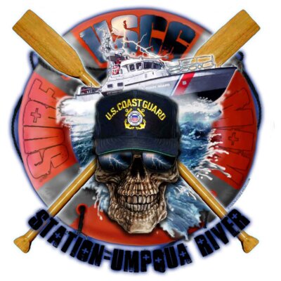 USCG Station Umpqua River Coast Guard Veteran 3-18 Inch Custom Decal Sticker
