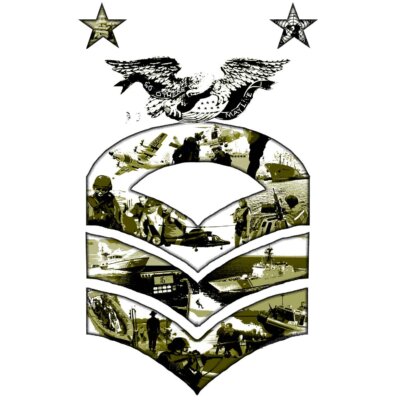 USCG Command Master Chief Petty Officer Coast Guard Veteran 3-18 Inch Custom Decal Sticker