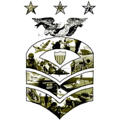USCG Command Master Chief Petty Officer of the Coast Guard Veteran 3-18 Inch Custom Decal Sticker