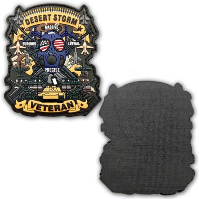 Operation Desert Storm Veteran Patriotic Morale 3.5" PVC Patch