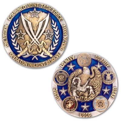 Operations Inherent Resolve Military Veteran Collectible Challenge Coin