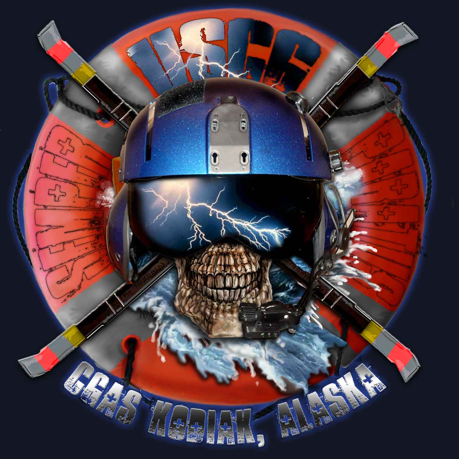 CGAS Air Station Kodiak Semper Paratus Coast Guard Veteran 3-18 Inch Customs Decal Sticker